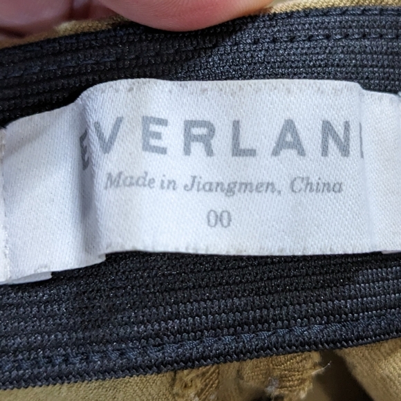 ✨3/$15 Everlane golden yellow / brown zip side pants 00 - Picture 11 of 14